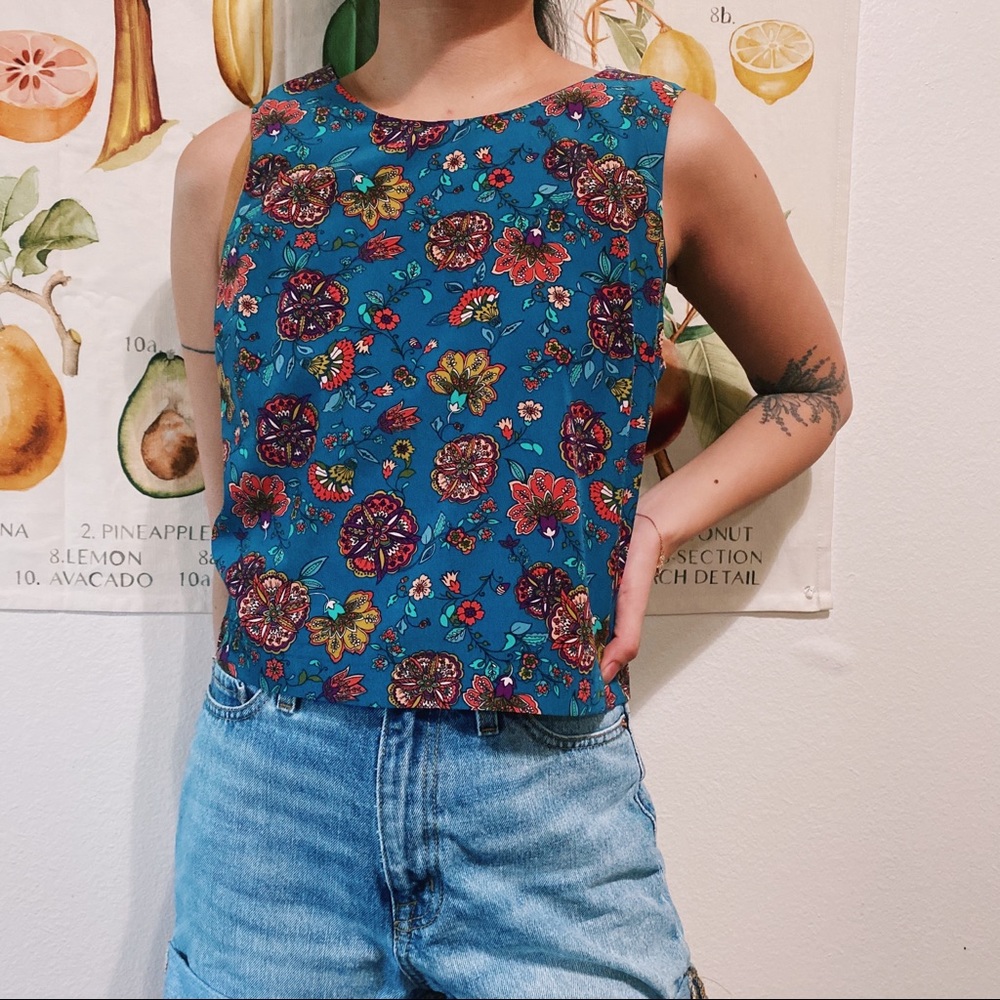 Floral crop top